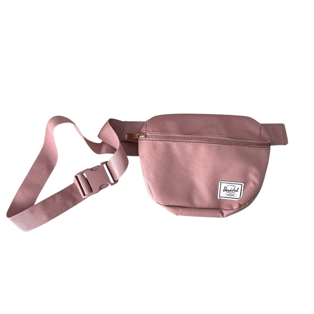 👜 Herschel Supply Co. Dusty Rose 9” Belt Bag Crossover Bag with Gold Zipper